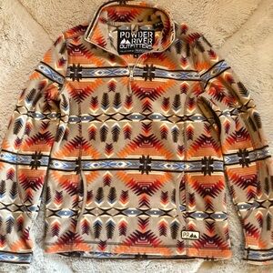 Powder River Outfitters Multicolor Aztec Fleece Pullover